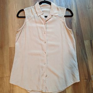 Everlane Silk Sleeveless Button Down